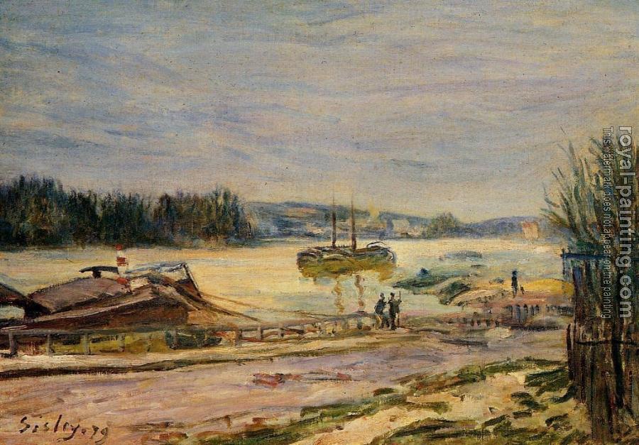 Alfred Sisley : The Seine near Saint-Cloud, High Water